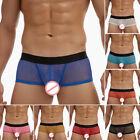 Men Sexy Boxershort Transparent Panties Underwear Lingerie See Through Seamless❀