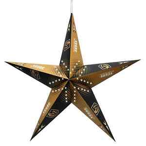 Lanterne en papier suspendue étoile logo de l'équipe Golden Knights de la LNH