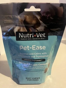 Nutri-Vet Pet-Ease Soft Chews for Dogs 6 oz, 65 Count - Picture 1 of 5