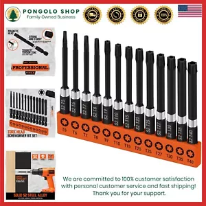 Impact Rated 13-Piece Torx Bit Set with S2 Steel - Protect Against Tampering - Picture 1 of 8