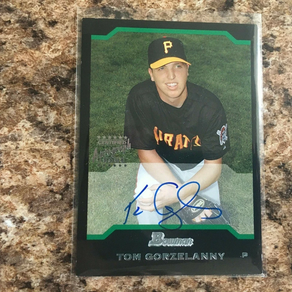 2004 Bowman Baseball Tom Gorzelanny Pittsburgh Pirates Auto Chicago Cubs 165 - Image 1 of 1