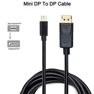 6ft Mini DisplayPort Thunderbolt2 to DisplayPort DP Cable Adapter For Nuc HP Mac - Picture 1 of 8