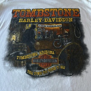 Camiseta Harley Davidson Para Hombre XL Tombstone Arizona Camiseta Blanca Hecha en EE. UU. 2011 De Colección - Imagen 1 de 10