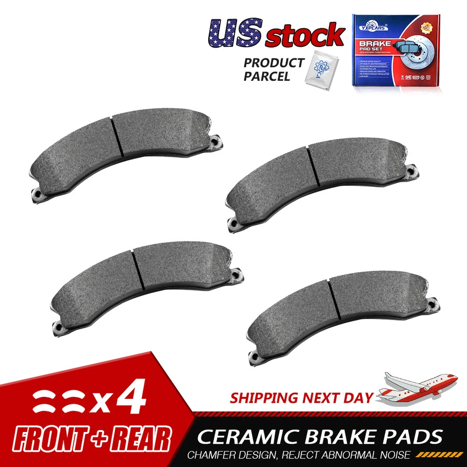 Front or Rear Ceramic Brake Pads for Chevrolet Express 3500 4500 GMC Savana 3500 - Image 1 of 4