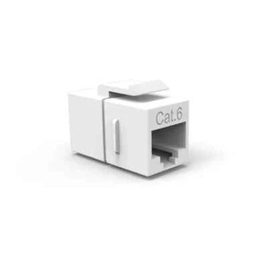 CAT6 Inline Coupler w/Keystone Latch White - Picture 1 of 1
