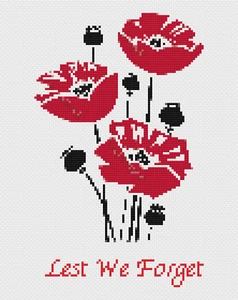 Kit de punto de cruz o patrón - Florashell - para que no nos olvidemos - Imagen 1 de 1