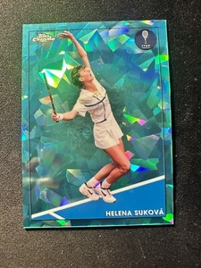 2021 TOPPS CHROME TENNIS SAPPHIRE EDITION #65 HELENA SUKOVA AQUA REFRACTOR /199