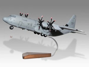 Lockheed C-130J Hercules Canadian Air Force Desk Wood Airplane Model Small 1/130 - Picture 1 of 12