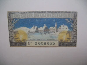 Billet de la Loterie Nationale année 1938 14 ème tranche TTB - Picture 1 of 2