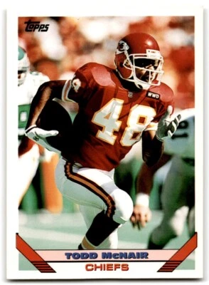 1993 Topps Todd McNair Kansas City Chiefs #301 - Image 1 of 2