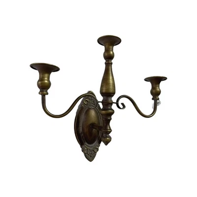 Wall Candle Sconce Candelabra Retro Crafts Wall Candlestick Holder for Wedding - Image 1 of 4