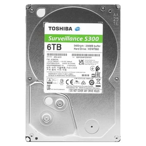 Toshiba S300 Surveillance Hard Disk HDD 6TB 3,5 " SATA 5400RPM Disc DVR PC Nas - Picture 1 of 5