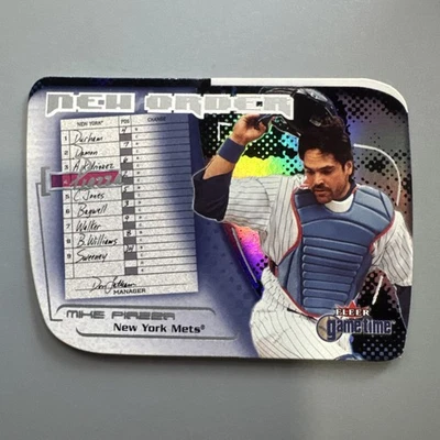 2001 Fleer Game Time Mike Piazza New Order #9NO Insert - Image 1 of 4