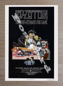 Historic The Song Remains The Same Led Zeppelin 1976 Movie Advertising Postcard - Picture 1 of 2