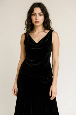 Top vintage The Limited para mujer XL negro terciopelo hada otoño grunge caprichoso punk Foto 1 de 4