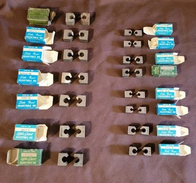 15 matrizes de tubo ajustáveis Greenfield GTD Little Giant No 380 novas e usadas - Imagem 1 de 4