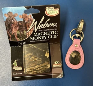 Webers Compacto Roble Mossy Camuflado Cuero Magnético Clip para Dinero y Llavero Camuflaje Rosa - Imagen 1 de 13