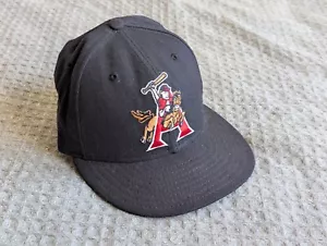 Cappello aderente New Era Arkansas Travelers adulto 7 blu lana made in USA logo pre-2013 - Foto 1 di 12