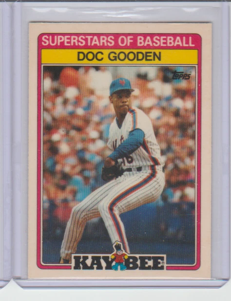 1989 Topps Kay-Bee Superstars of Baseball #14 Dwight Gooden New York Mets - Image 1 of 1