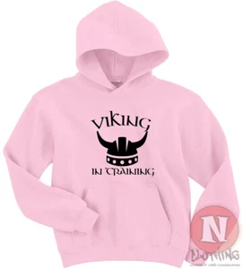 Viking in training Hoodie kids top Hoody funny Norseman Thor teen - Picture 1 of 11