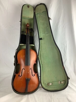 3/4 Size Violin The Maidstone 2 piece Back 56 cm Lg Musical Instrument with Case - Image 1 of 4