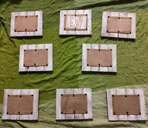 Custom Handmade Wooden Picture Frame Set Of Eight - Picture 1 of 4