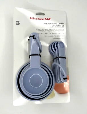 KitchenAid Lavender Measuring Cup and Spoon Set Plastic Dishwasher Safe - Image 1 of 4