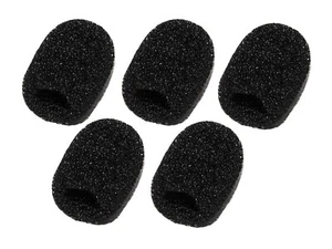 5er Set deetech WS-15b Headset Windschutz für Headsetmikrofone Ø 5-7 mm, schwarz - Bild 1 von 6