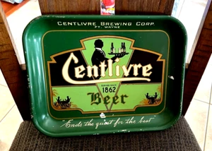 1930'S CENTLIVRE BEER METAL TIN - LITHO TRAY CENTLIVRE BRG CO FT. WAYNE IN - Picture 1 of 3
