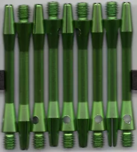 1.75in. 2ba Green Aluminum Dart Shafts: 3 per set - Picture 1 of 4