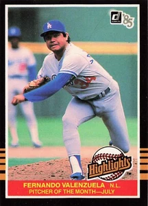 1985 Donruss Highlights Baseball Fernando Valenzuela Los Angeles Dodgers #28 - Picture 1 of 2