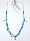 Nordstrom Treasure & Bond Women's Massia Blue Turq Silver Charm Necklace NWT 49