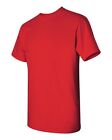 Lot neuf de 6 T-shirts adultes Gildan 5000 100 % coton rouge lourd en vrac S M L XL