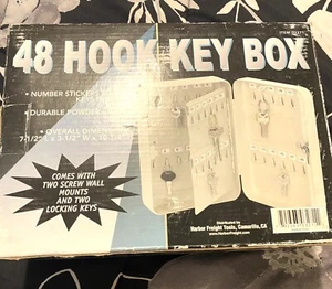 48 Hook Key Holder Box Metal Safe Locking Wall Mount #03271 Still Sealed NEW. - Picture 1 of 3