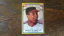 1991 POST # 6 OF 30 ROOKIE STAR SANDY ALOMAR JR.   BASEBALL CARD