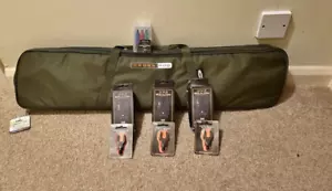 NGT Cross Rod Pod Buzz Bars Carry Case & 3 X Bite Alarms Carp Fishing - Picture 1 of 2