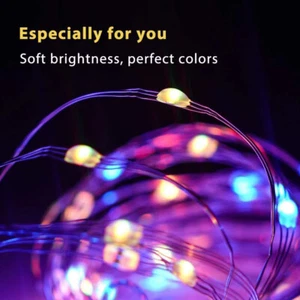 AU HOT LED Fairy Lights RGB USB IP43 Waterproof 12M-30M 20-300 LED Bluetooth - Picture 1 of 12