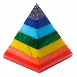 (1) Pirámide de Cristal Equilibrador de Chakras con Tarjeta de Descripción - Piedra Curativa - Imagen 1 de 2