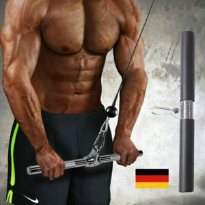370mm Bizeps Stange Trizeps Stange Trainingsgriff Zugstange Bizepsgriff DHL - Bild 1 von 8
