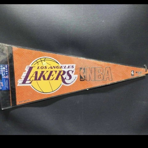 VTG Los Angeles Lakers Pennant In Protective Sleeve Wincraft Sports made in USA Cover