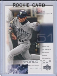 ICHIRO SUZUKI ROOKIE CARD 2001 UD Prospects BASEBALL RC Seattle Mariners Yankees - Bild 1 von 2