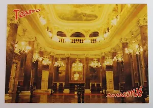 Vintage Brazil Salāo Nobre do Teatro Amazonas Manaus Unposted Postcard Litho - Picture 1 of 4