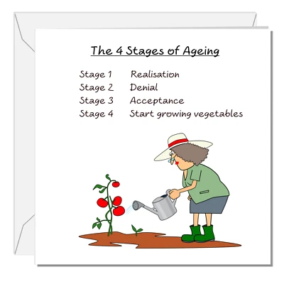 SWIZZOO Gardening Birthday Card 50th 60th 70th 80th Wife Mum Grandma Grandmother Female