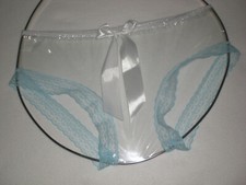 ADULT BABY KLAR / CLEAR ULTRA SOFT PVC SLIP PANTY PANTIES BRIEF TV ZOFE XL