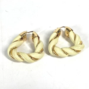 BOTTEGA VENETA Twisted Triangle Hoop Earrings Accessories Pierce - Picture 1 of 9
