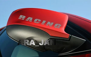 RACING Vinyl Decal sport sticker logo mirror SILVER logo. - Picture 1 of 1