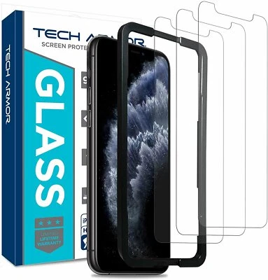 Tech Armor Glass Screen Protector for Apple iPhone 11 Pro Max / XS Max [3-Pack] - Image 1 of 4