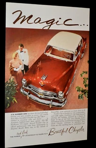 1954 CHRYSLER NEW YORKER DELUXE ORIGINAL VINTAGE ADVERTISEMENT PRINT AD-54 - Picture 1 of 1