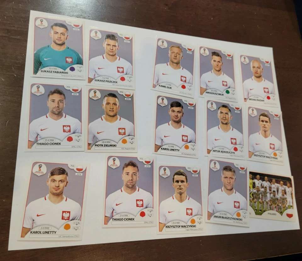 2018 FIFA WORLD CUP RUSSIA PANINI STICKER TEAM POLAND - Image 1 of 1