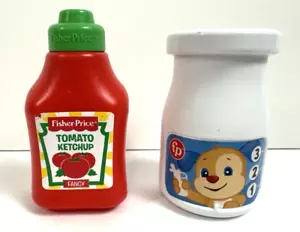 Fisher Price Laugh n Learn Ketchup Bottle and Milk Container Replacement Kitchen - Picture 1 of 12